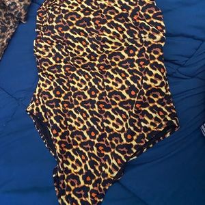 Cheetah print 1 pc bathing suit
